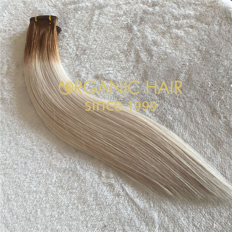 New product lace flat weft hair extensions C51